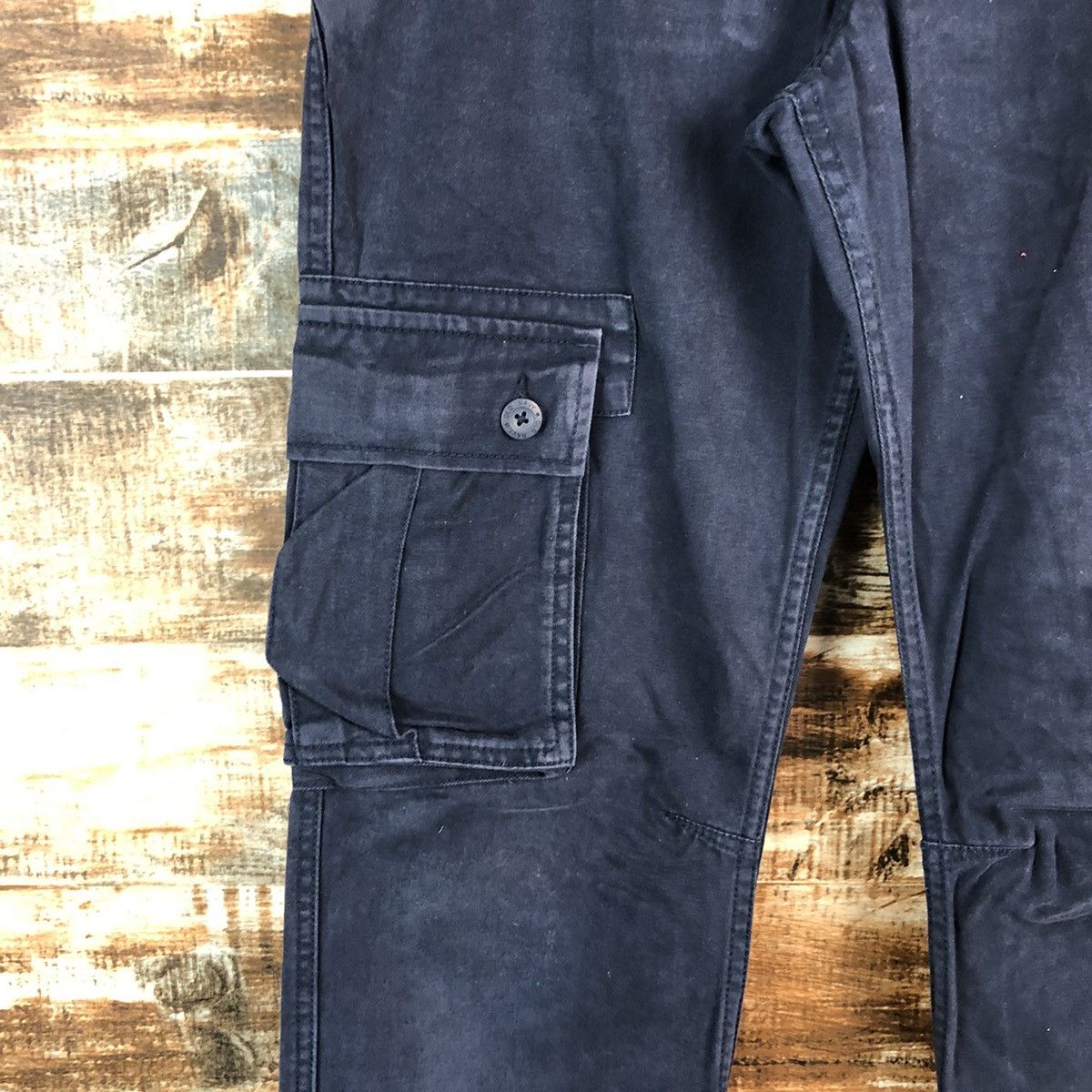 Japanese Brand Old Navy Black Cargo Multipocket Pants #A2521 Size US 28 / EU 44 - 9 Thumbnail