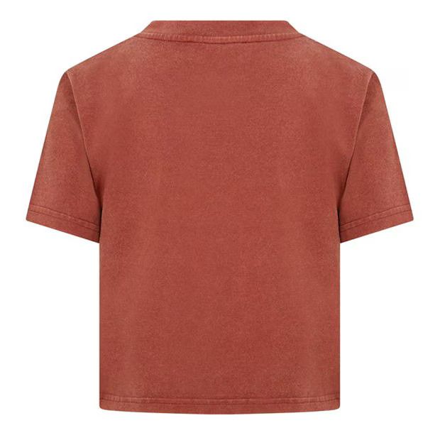Missoni o1g2r1mq1124 Sport Logo Crop T-Shirt in Fire Brick Size M / US 6-8 / IT 42-44 - 2 Thumbnail