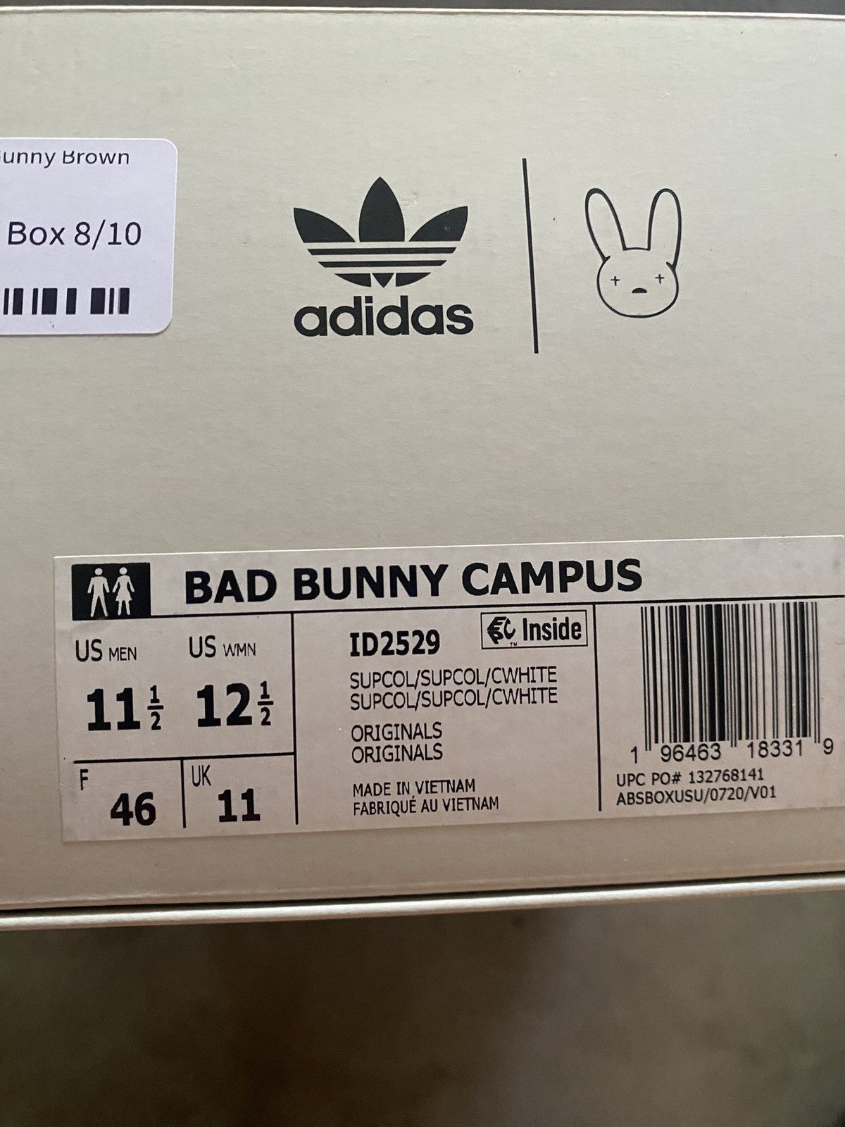 Adidas Adidas Bad Bunny Campus Brown Size US 11.5 / EU 44-45 - 2 Thumbnail