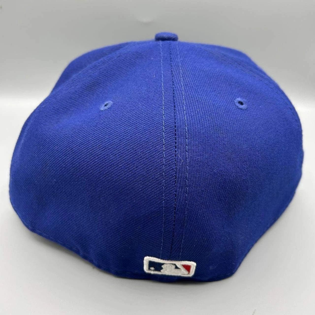 New Era Los Angeles LA Dodgers Hat Men 7 5/8 Blue MLB Fitted Cap Size ONE SIZE - 6 Thumbnail