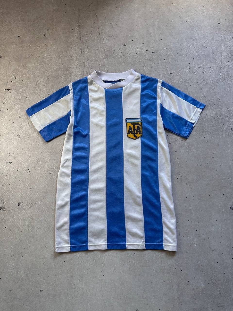 Le Coq Sportif Argentina Retro 80s Soccer Jersey Vintage Football Shirt Size US S / EU 44-46 / 1 - 1 Thumbnail