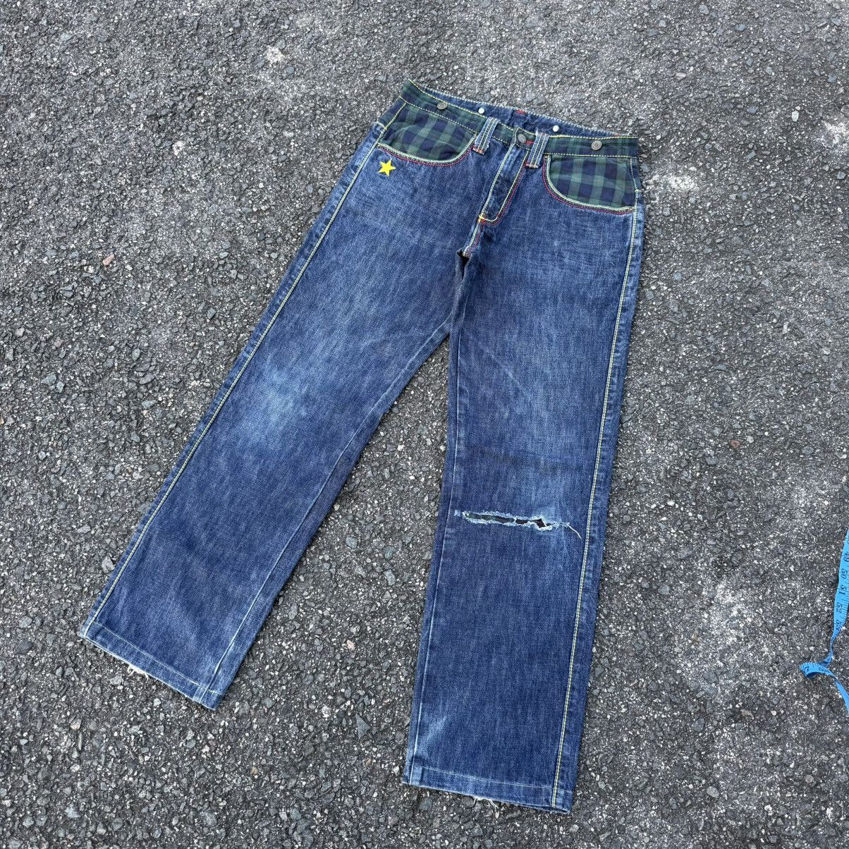 Japanese Brand vintage japanese sunplan denim jean pants Size US 33 - 1 Thumbnail