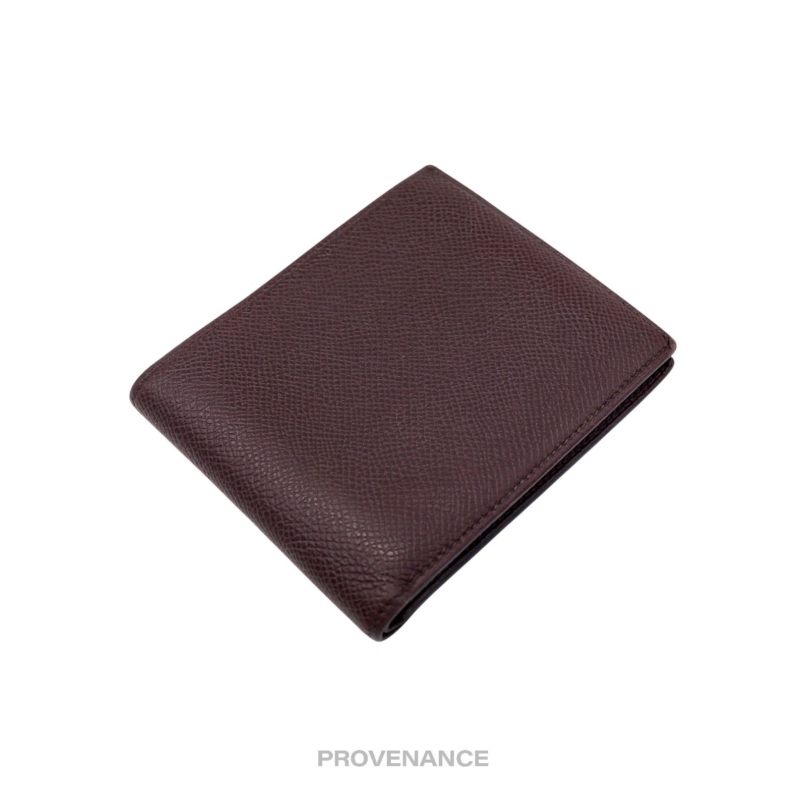 Hermes 🔴 Hermes Citizen Twill Compact Wallet - Bordeaux Epsom Size ONE SIZE - 4 Thumbnail
