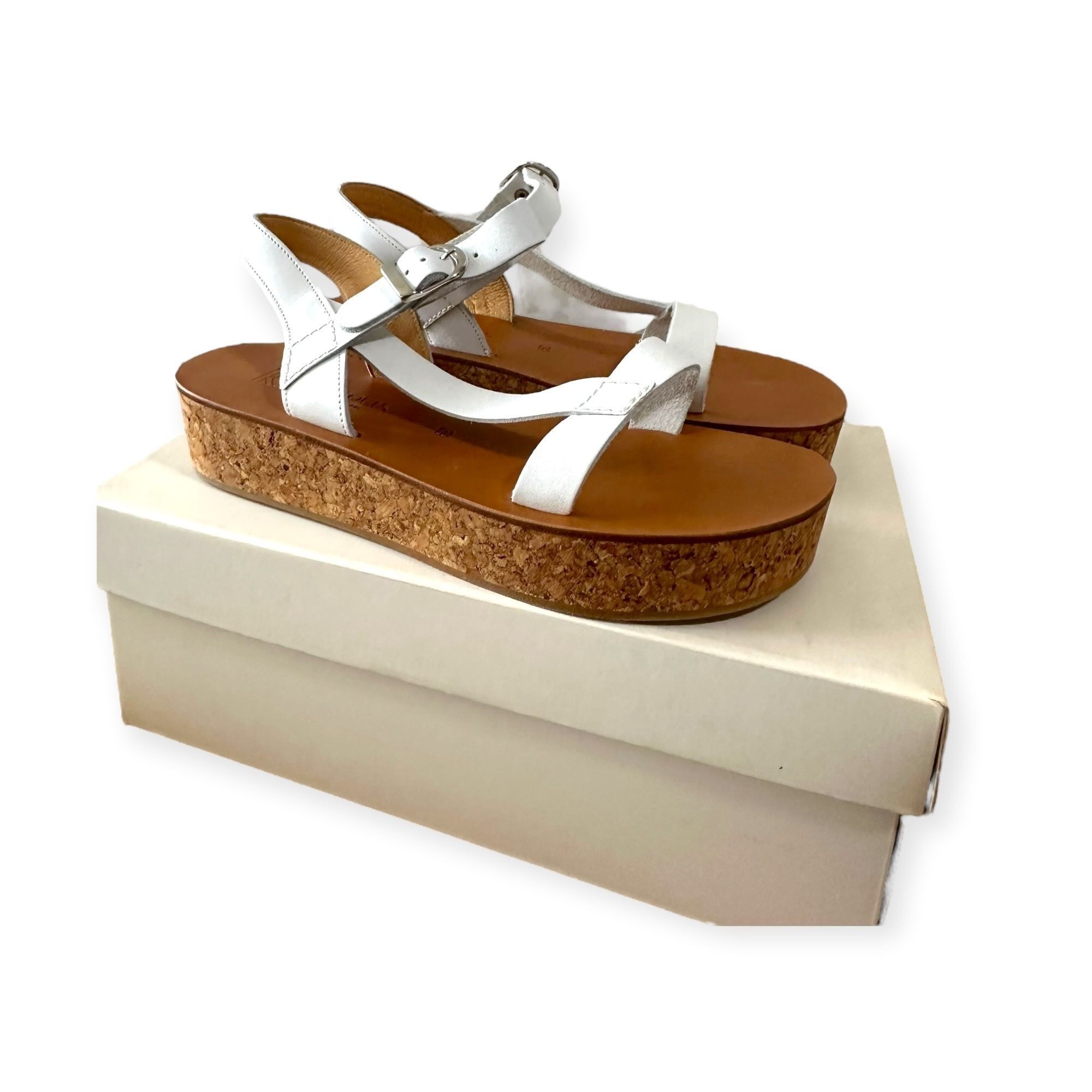 K.Jacques K. Jacques Senet Sport Wedge Sandal, White, Size 39EU, New Size US 9 / IT 39 - 4 Thumbnail