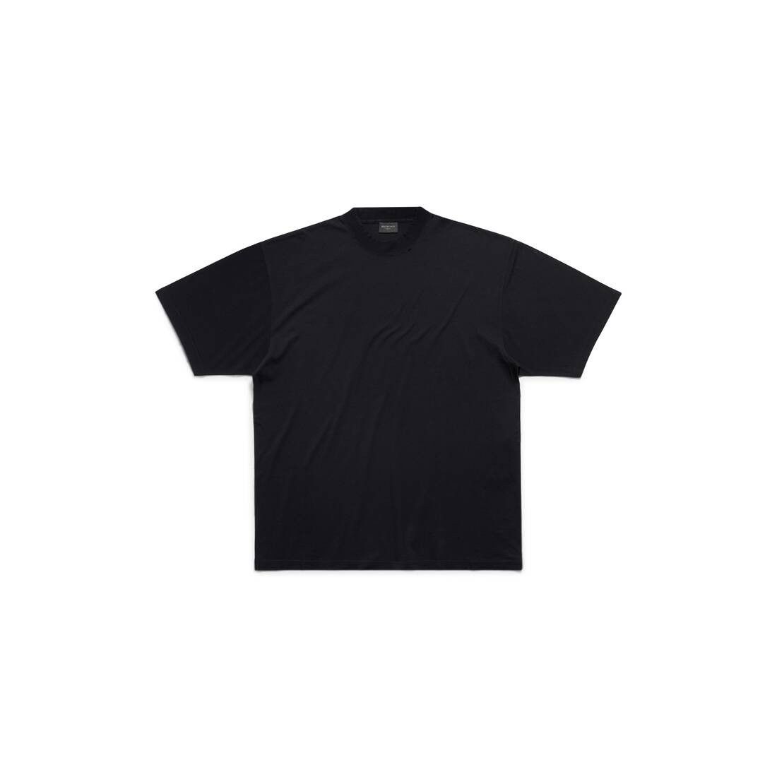 Balenciaga o1srvl11e0425 T-Shirt Medium Fit in Faded Black Size S / US 4 / IT 40 - 1 Thumbnail
