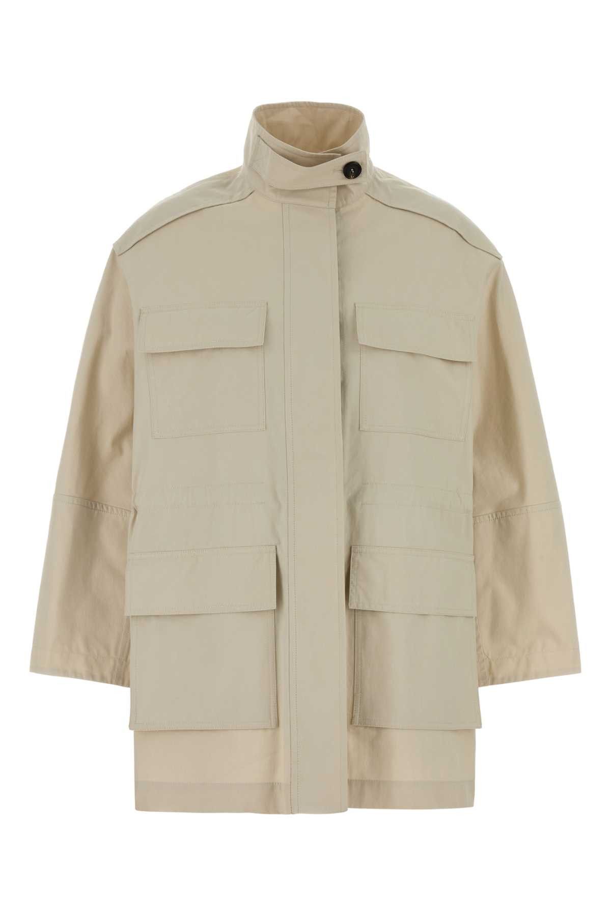 Brunello Cucinelli Sand Cotton Blend Jacket Size S / US 4 / IT 40 - 1 Thumbnail