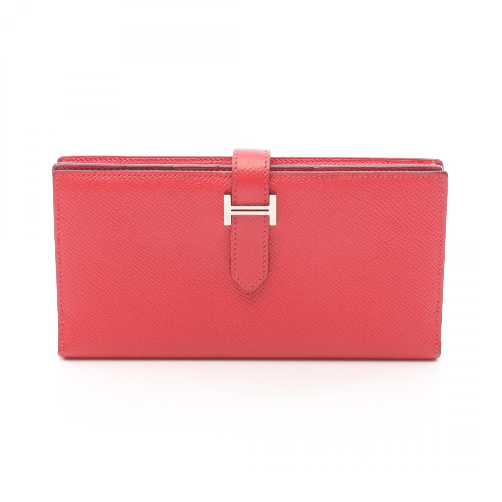 Hermes Hermes Hermes Bearn Souffle calf leather long wallet Leather Long Wallet R DUTY FREE for USA Size ONE SIZE - 1 Thumbnail