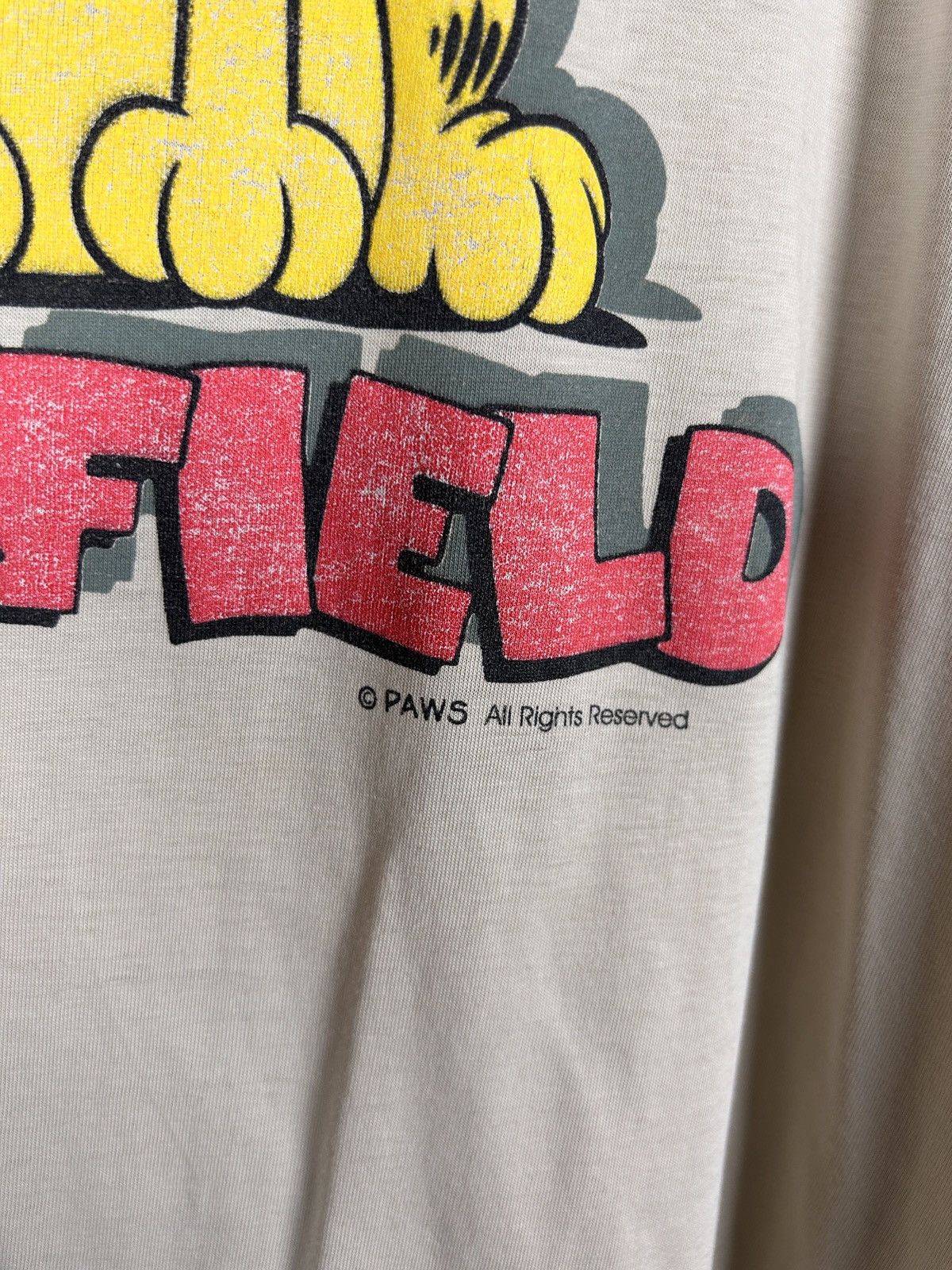 Vintage 90s Vintage Garfield To Know Me Is To Love Me Flower T-Shirt Size US XL / EU 56 / 4 - 5 Thumbnail