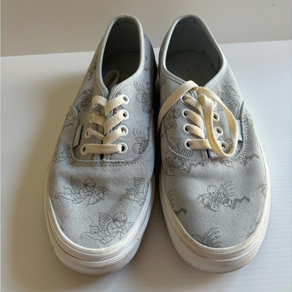 Vans Vans "Love You to Death" Skull Cupids Shoes Size US 7.5 / IT 37.5 - 2 Thumbnail