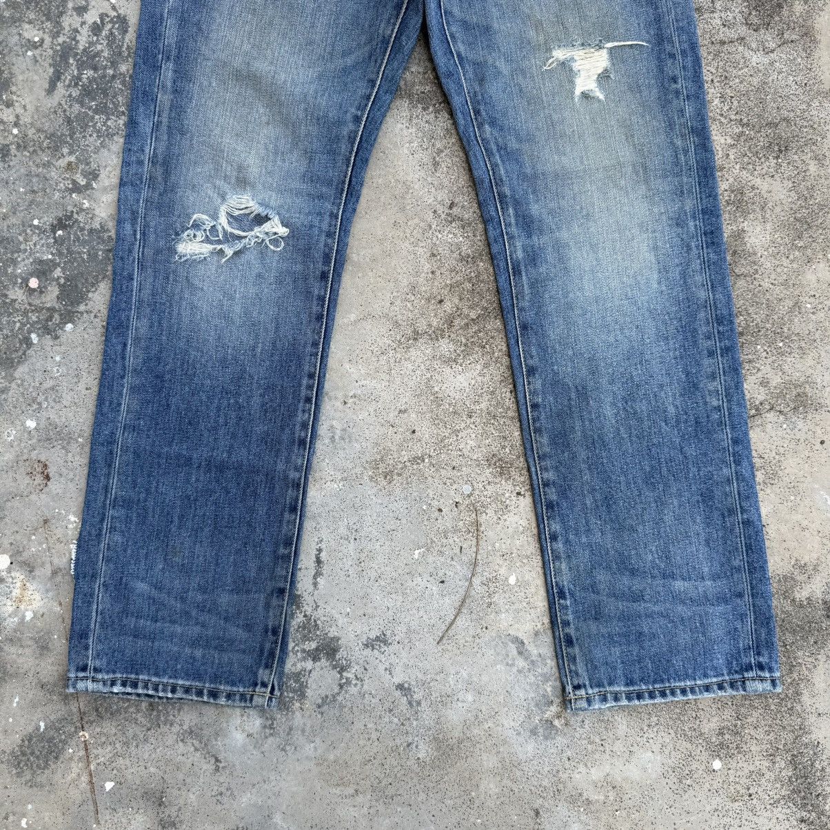 Japanese Brand VINTAGE JAPANESE FADED RIPPED JEAN DENIM PANTS Size US 31 - 3 Thumbnail