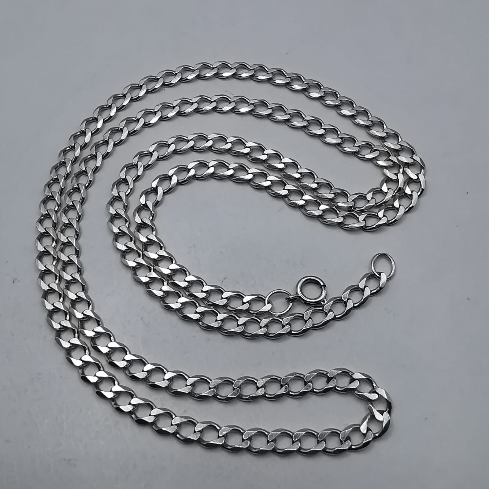 Sterling Silver Vintage Jewelry Chain, 925 Sterling Silver, Signed 21,29g Size ONE SIZE - 4 Thumbnail