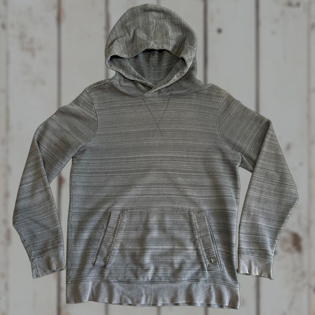 Prana prAna Hoodie Men M Blue Striped Knit Cotton Pullover Hooded Sweatshirt Casual Outdoor Beach Style Breathe 2010s Mens Size US M / EU 48-50 / 2 - 1 Thumbnail