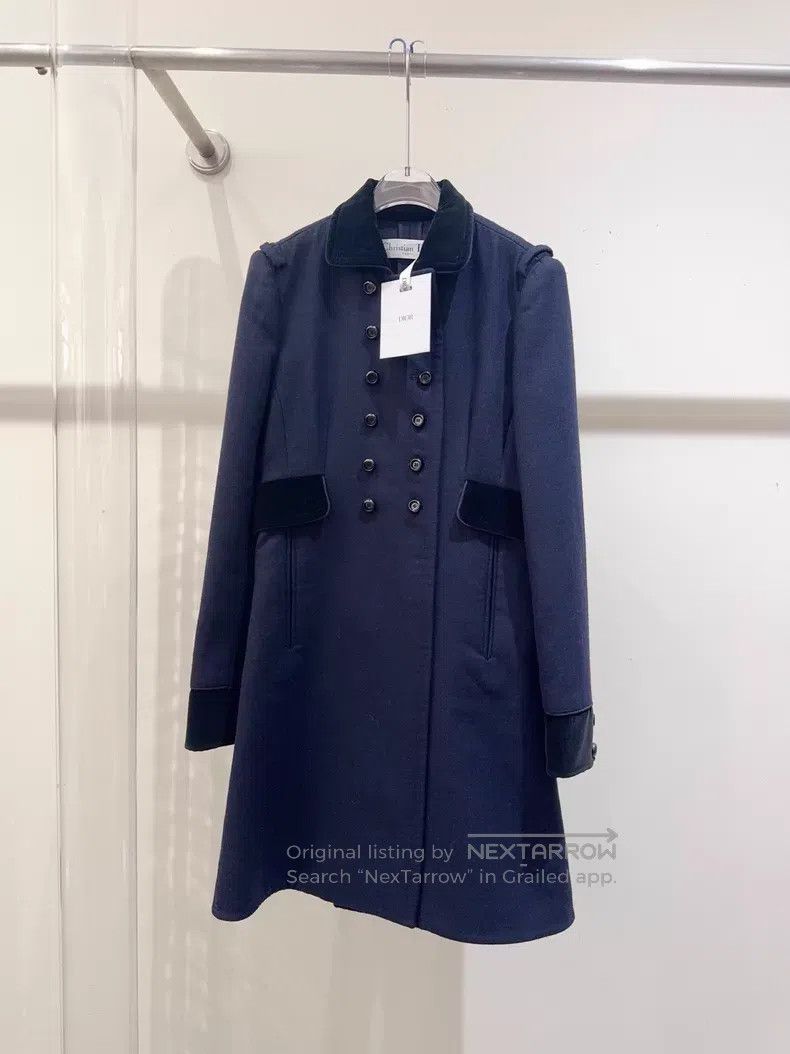 Dior Dior Dark blue double-breasted coat Size XS / US 0-2 / IT 36-38 - 1 Thumbnail