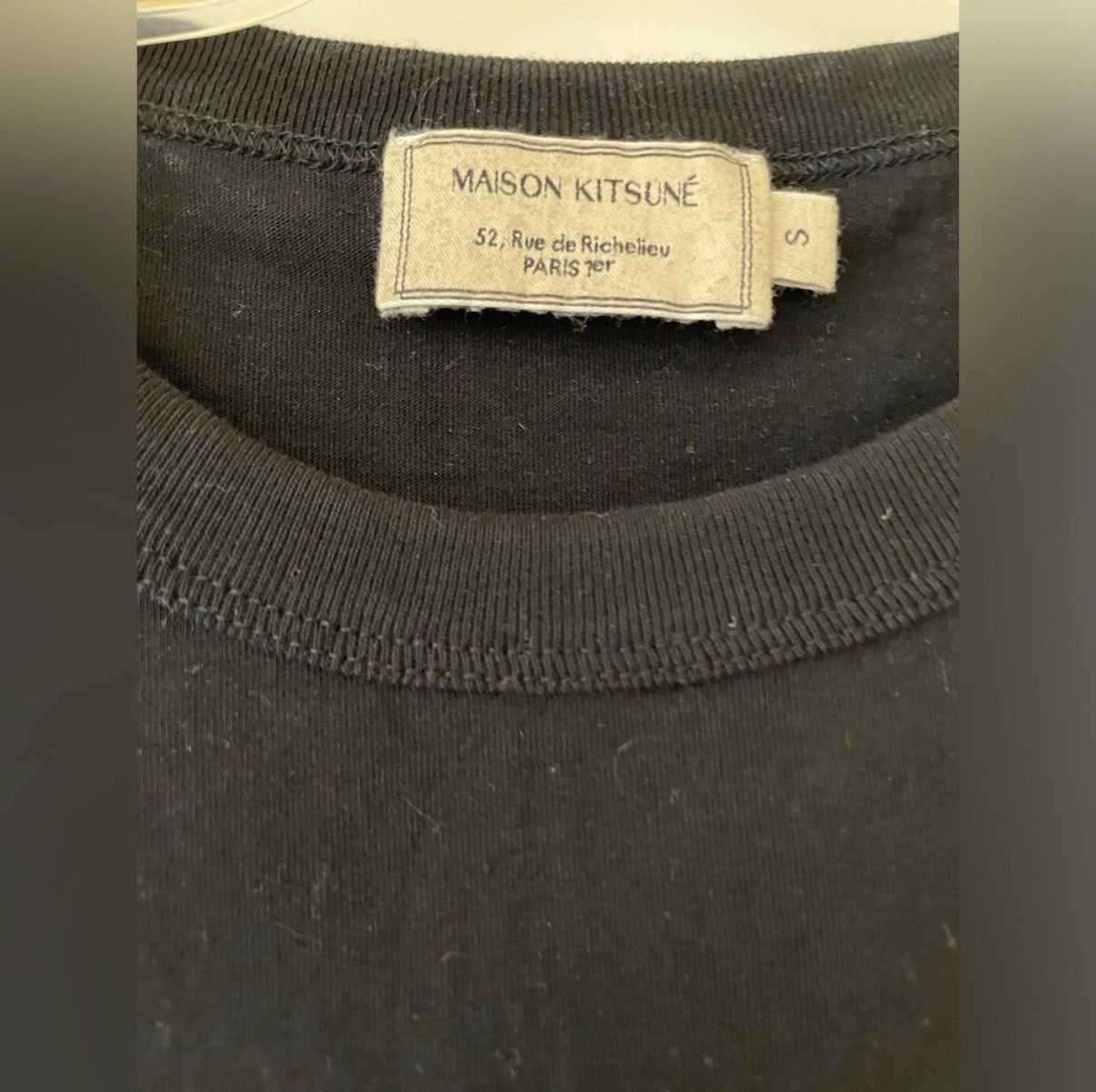 Maison Kitsune Maison Kitsune Parisienne Black T-shirt S Size S / US 4 / IT 40 - 2 Thumbnail