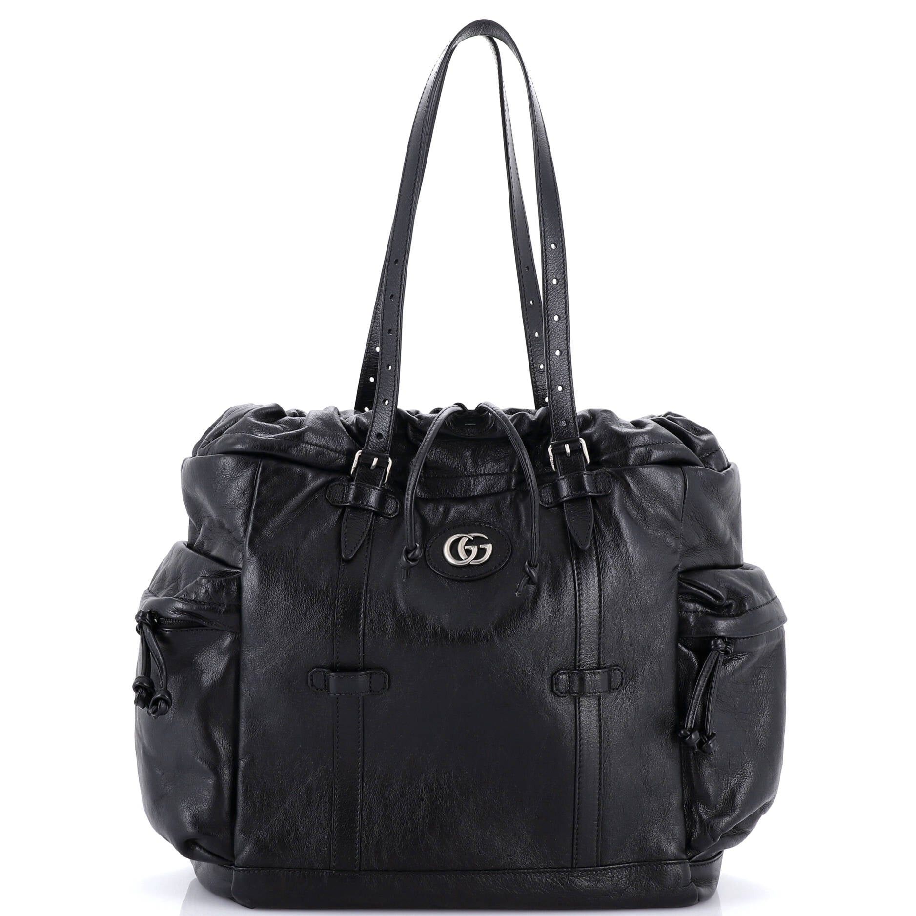 Gucci Tonal GG Drawstring Tote Size ONE SIZE - 1 Thumbnail