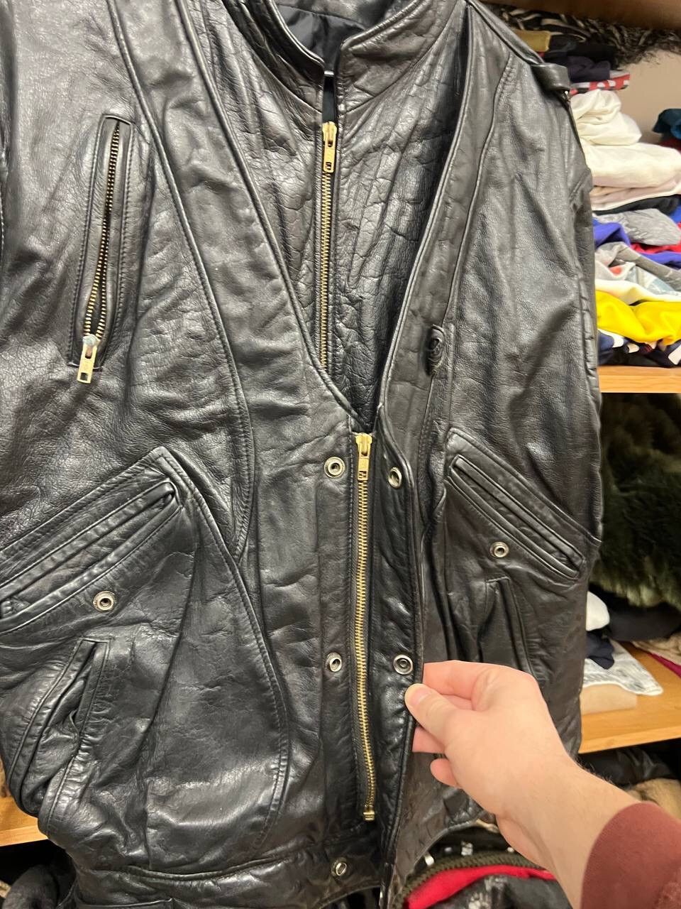 Vintage Vintage Leather Abstract Design Archive Jacket Size US M / EU 48-50 / 2 - 6 Thumbnail