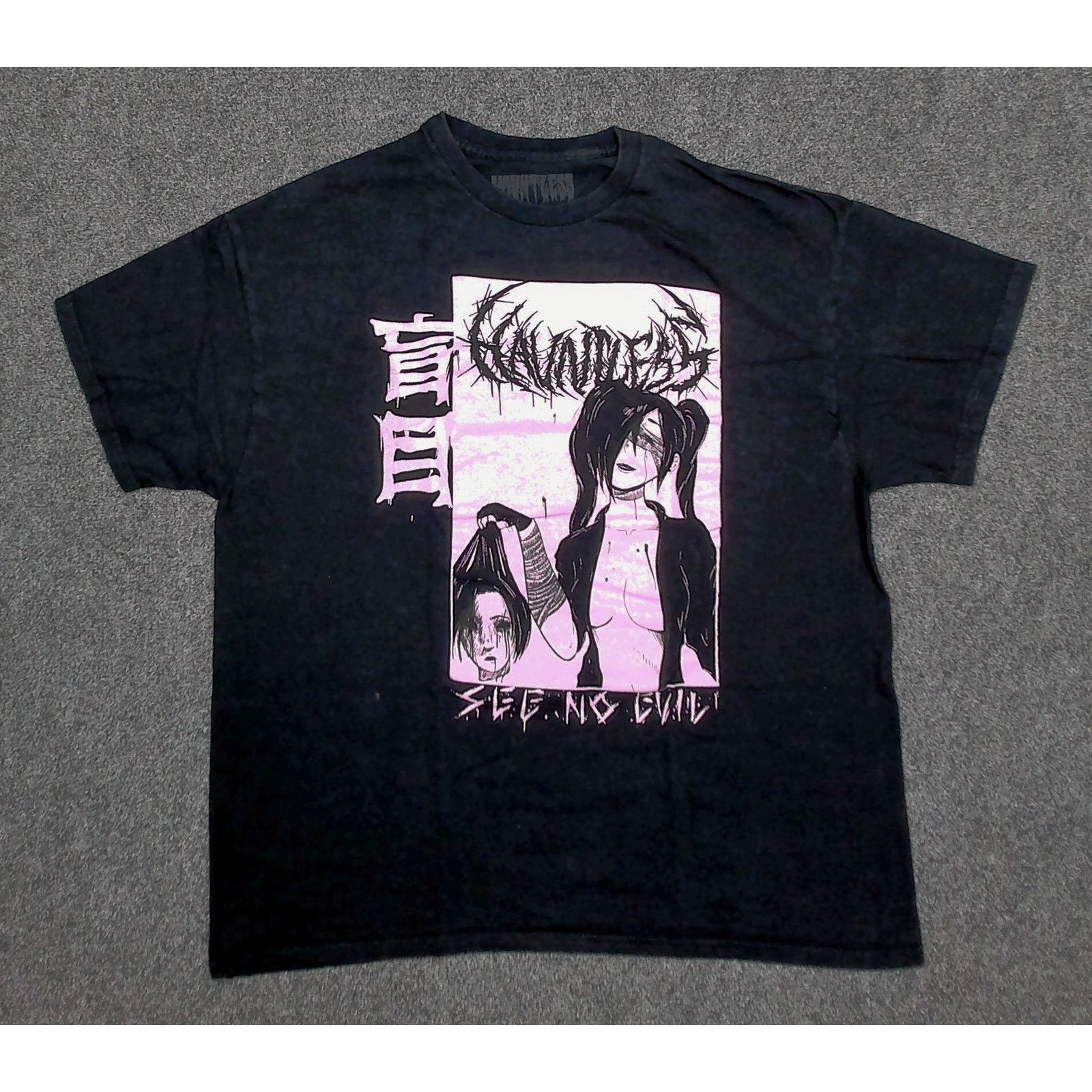Other Hauntless 2019 See No Evil Anime Goth Tee XL Size US XL / EU 56 / 4 - 3 Thumbnail