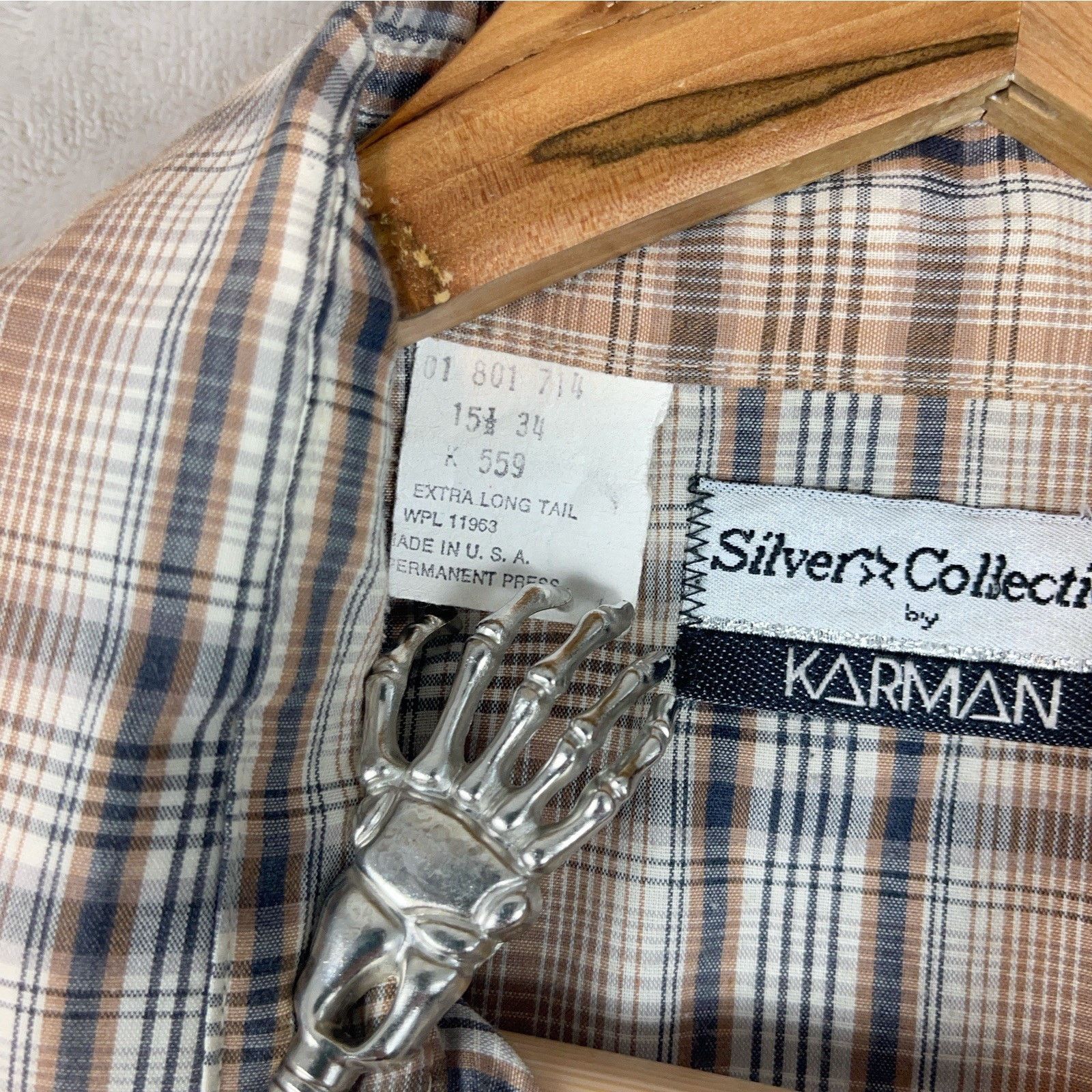 Other Vtg Karmen Silver Collection Western Shirt Pearl Snap USA Size US S / EU 44-46 / 1 - 4 Thumbnail