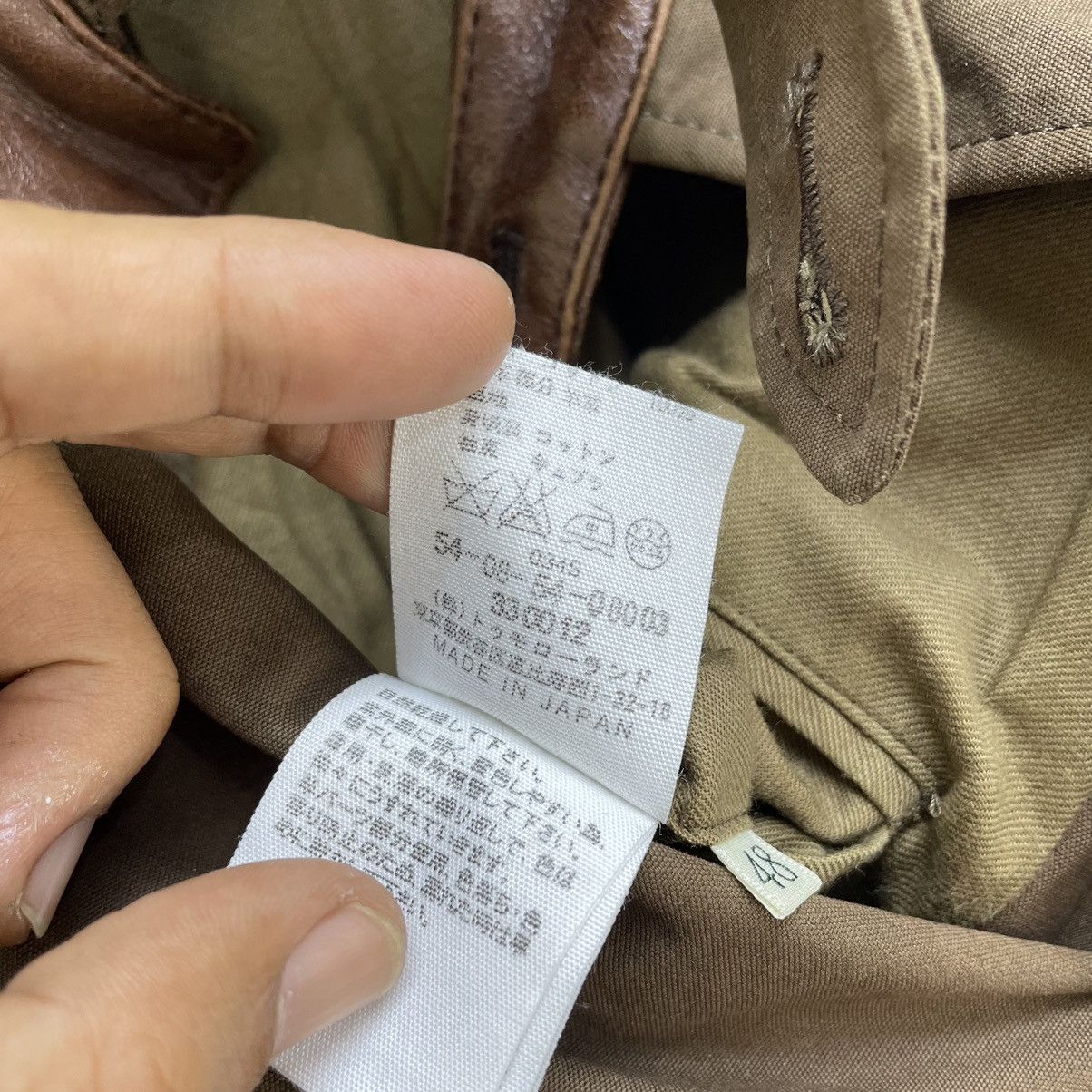 Japanese Brand × Vintage Edition Made In Japan Slank Pocket Leather Collar Size US M / EU 48-50 / 2 - 9 Thumbnail