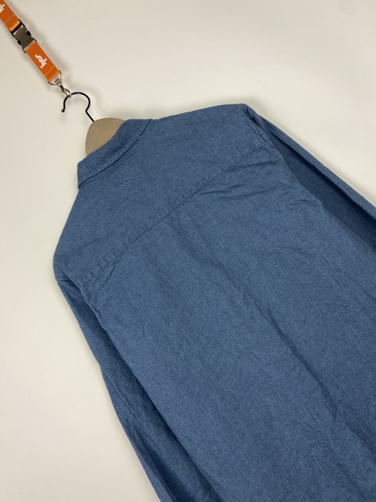Folk Folk Button-Up Shirt Blue Cotton Pocket Designer Sz 4 Size US M / EU 48-50 / 2 - 18 Thumbnail