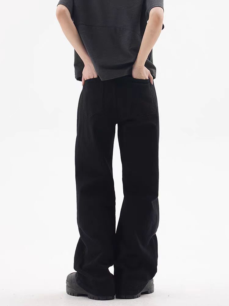 Japanese Brand × Jean baggy black street distressed wide leg jeans Size US 30 / EU 46 - 5 Thumbnail