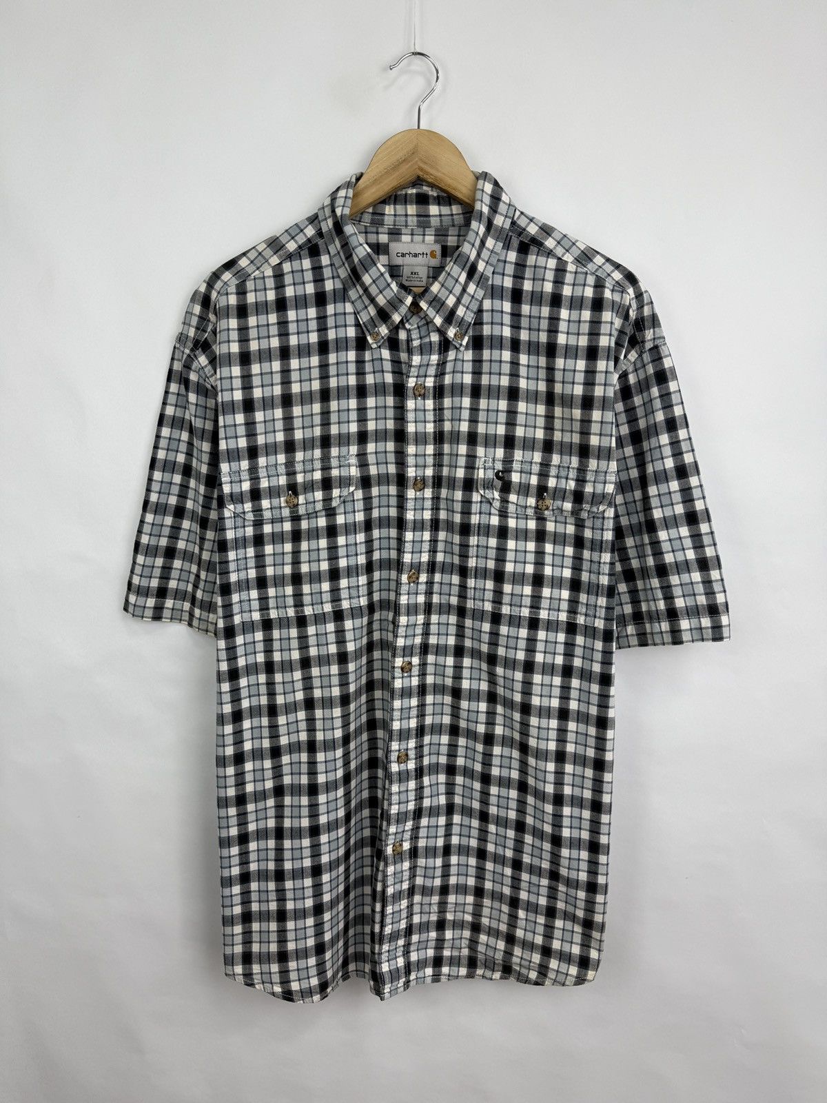 Carhartt 🇺🇸 Vintage 90s Carhartt Works Shirt Rare Retro Hype Y2K Size US XXL / EU 58 / 5 - 3 Thumbnail