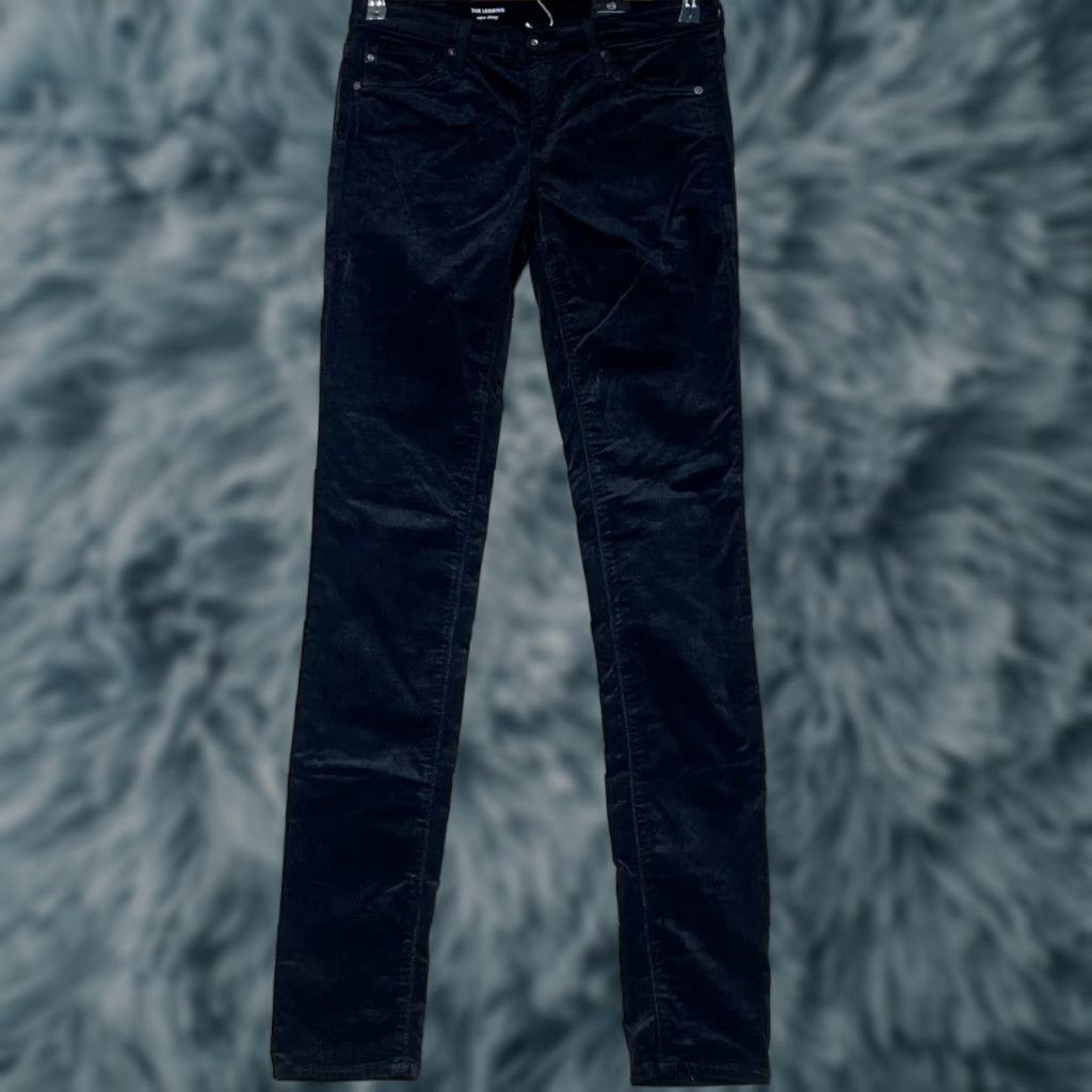 Velvet AG Adriano Goldschmied The Legging Super Skinny Jeans Ankle Black Size 25 Womens Slim Cotton Blend Velvet 25 Size 42" / US 20 - 1 Thumbnail