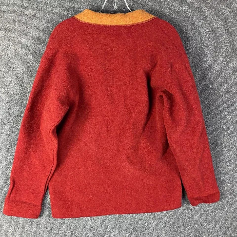 Chicos Chico's Sweater Women's 1 USA Medium Red Cardigan Wool Nylon Size M / US 6-8 / IT 42-44 - 7 Thumbnail