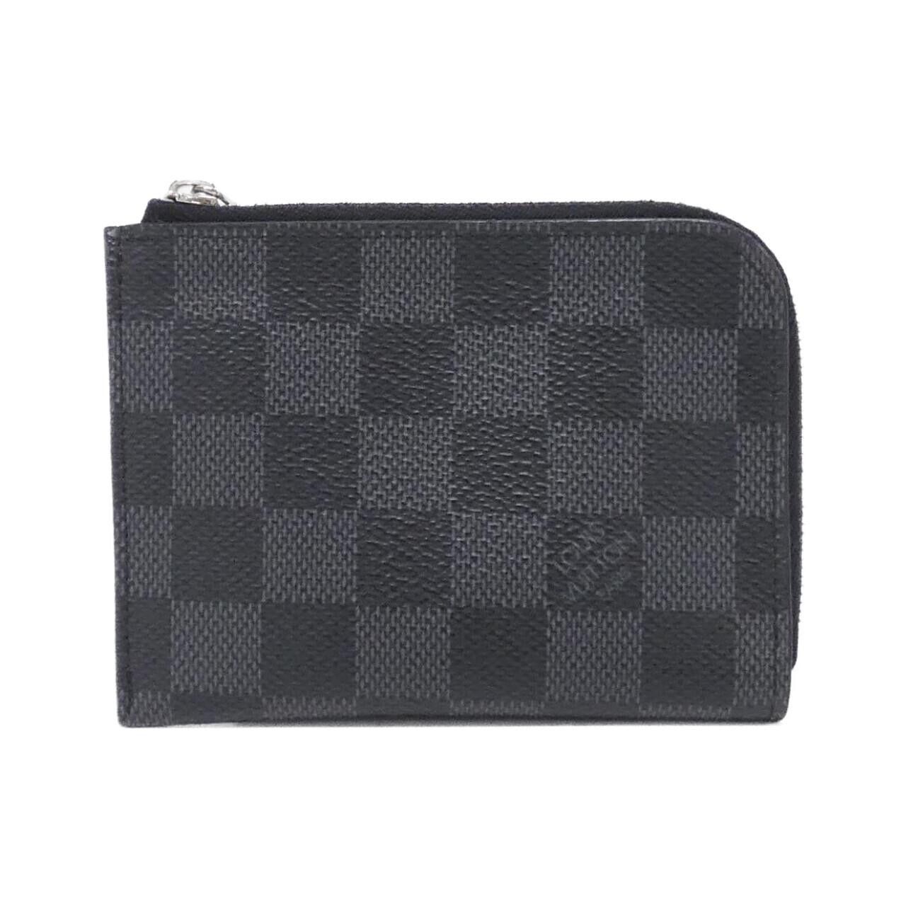 Louis Vuitton Louis Vuitton Louis Vuitton Damier Graphite Coated Canvas Coin Case Textile Coin Case N63237 DUTY FREE for USA Size ONE SIZE - 1 Thumbnail