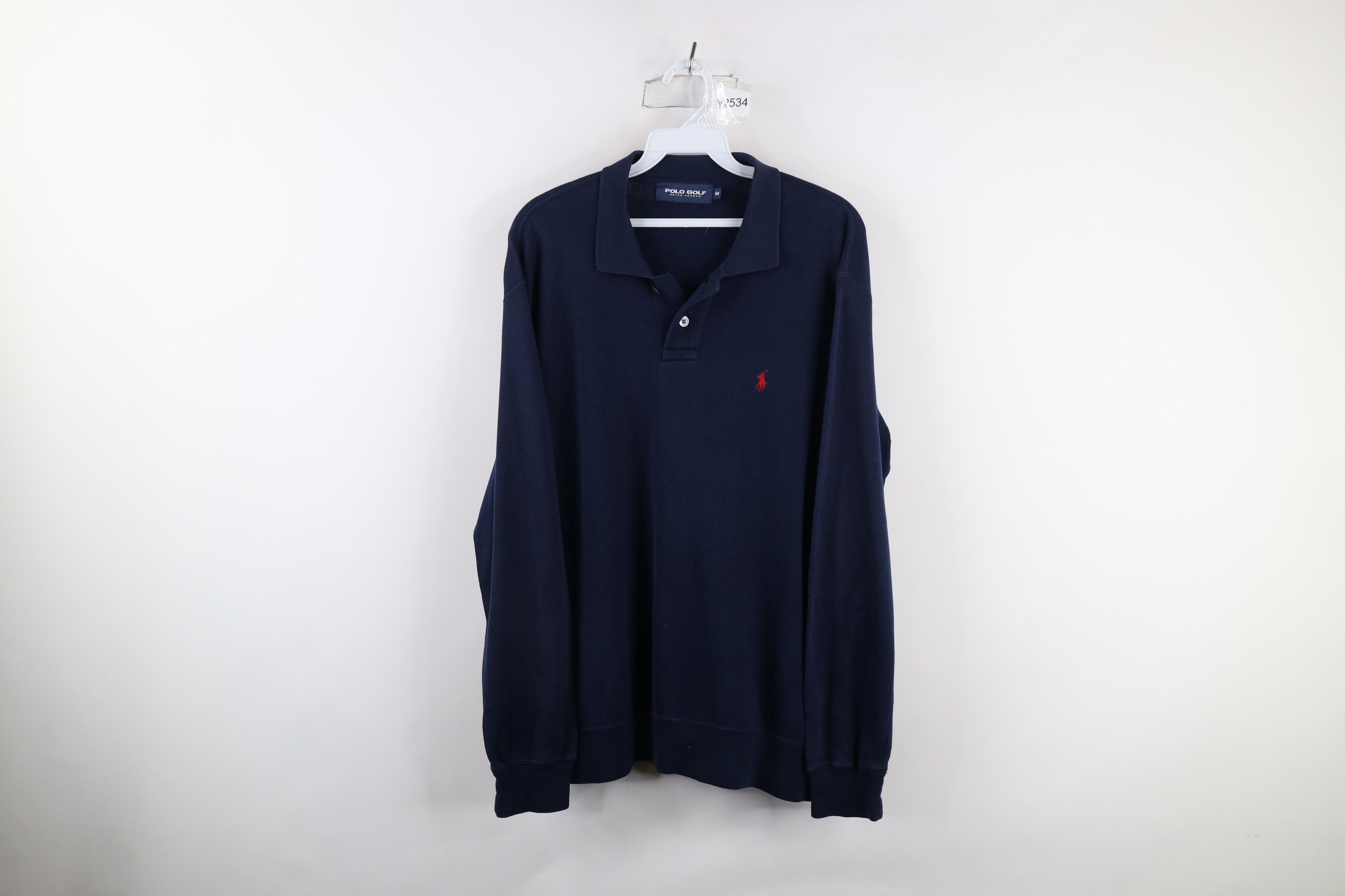 Polo Ralph Lauren Vintage 90s Ralph Lauren Knit Collared Pullover Sweater Size US M / EU 48-50 / 2 - 1 Thumbnail