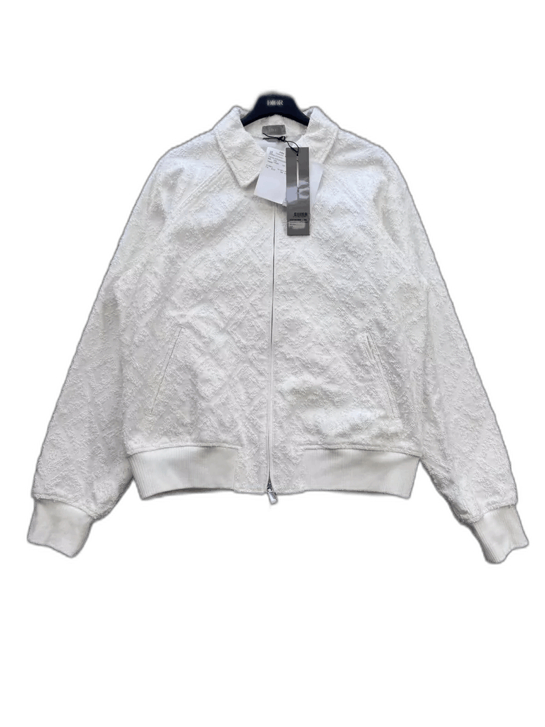 Dior Dior White Quilted Denim Jacket-yf Size US L / EU 52-54 / 3 - 1 Thumbnail