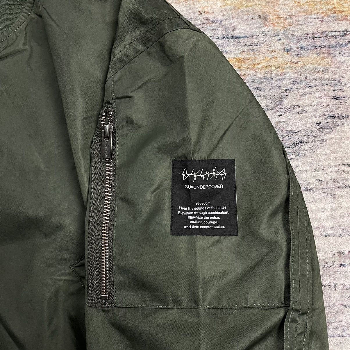 GU × Undercover GU x Undercover Freedom noise oversized bomber jacket Size US S / EU 44-46 / 1 - 7 Thumbnail