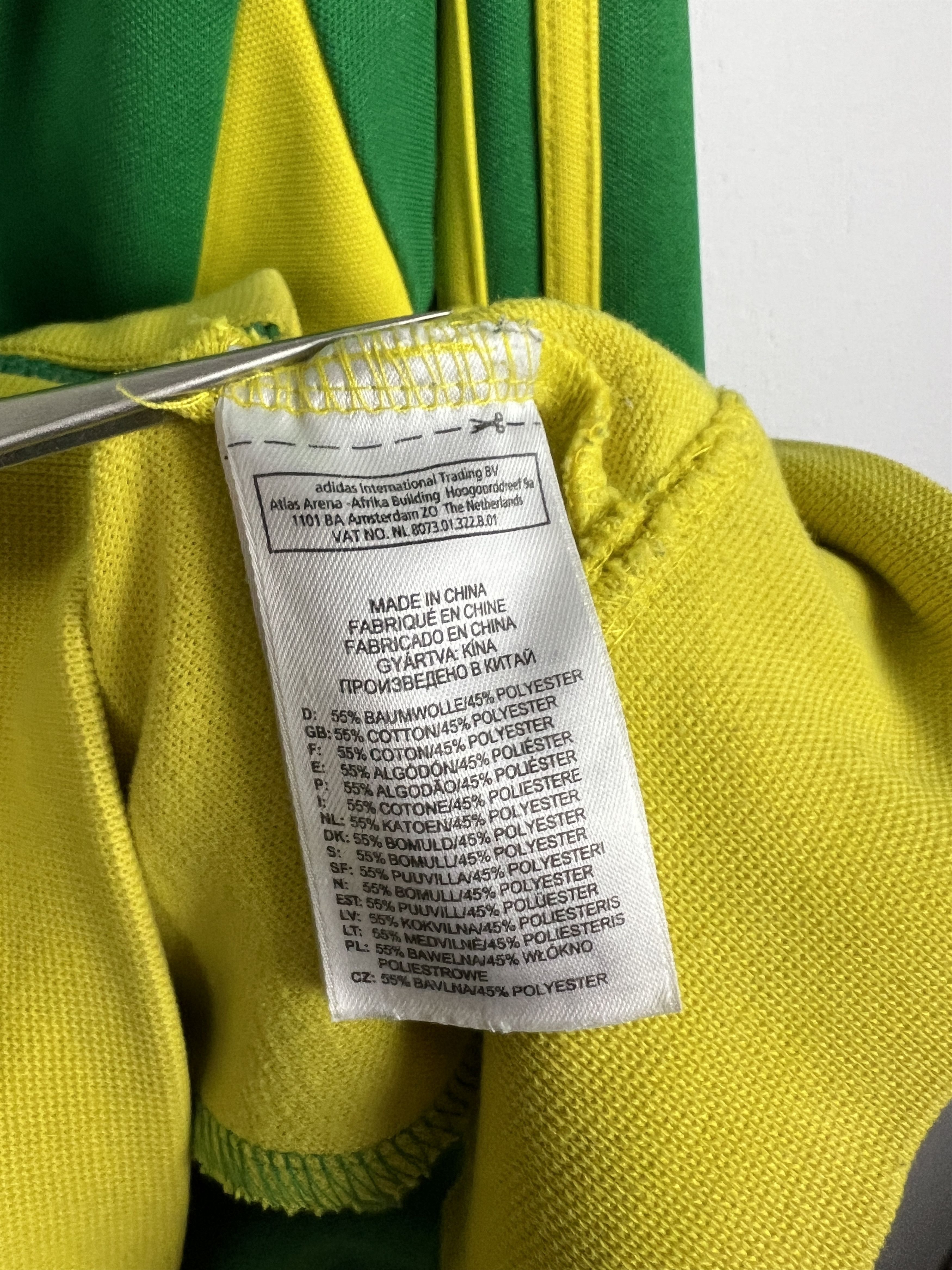 Adidas Originals Brazil Football Jacket Soccer World Cup Track Top Size US L / EU 52-54 / 3 - 8 Thumbnail