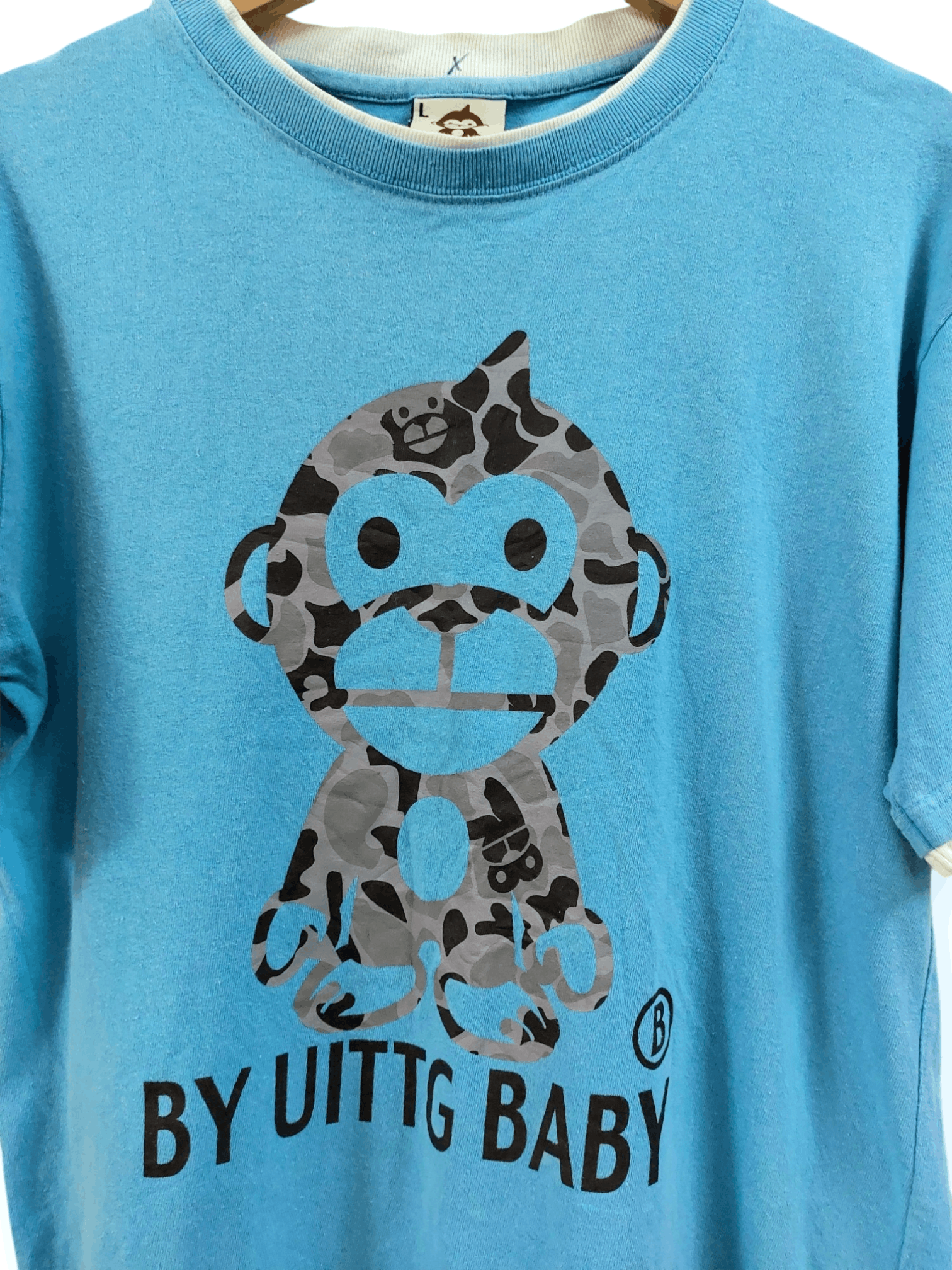 Vintage Uittg Baby Big Ape Logo T-shirt Size US L / EU 52-54 / 3 - 5 Thumbnail