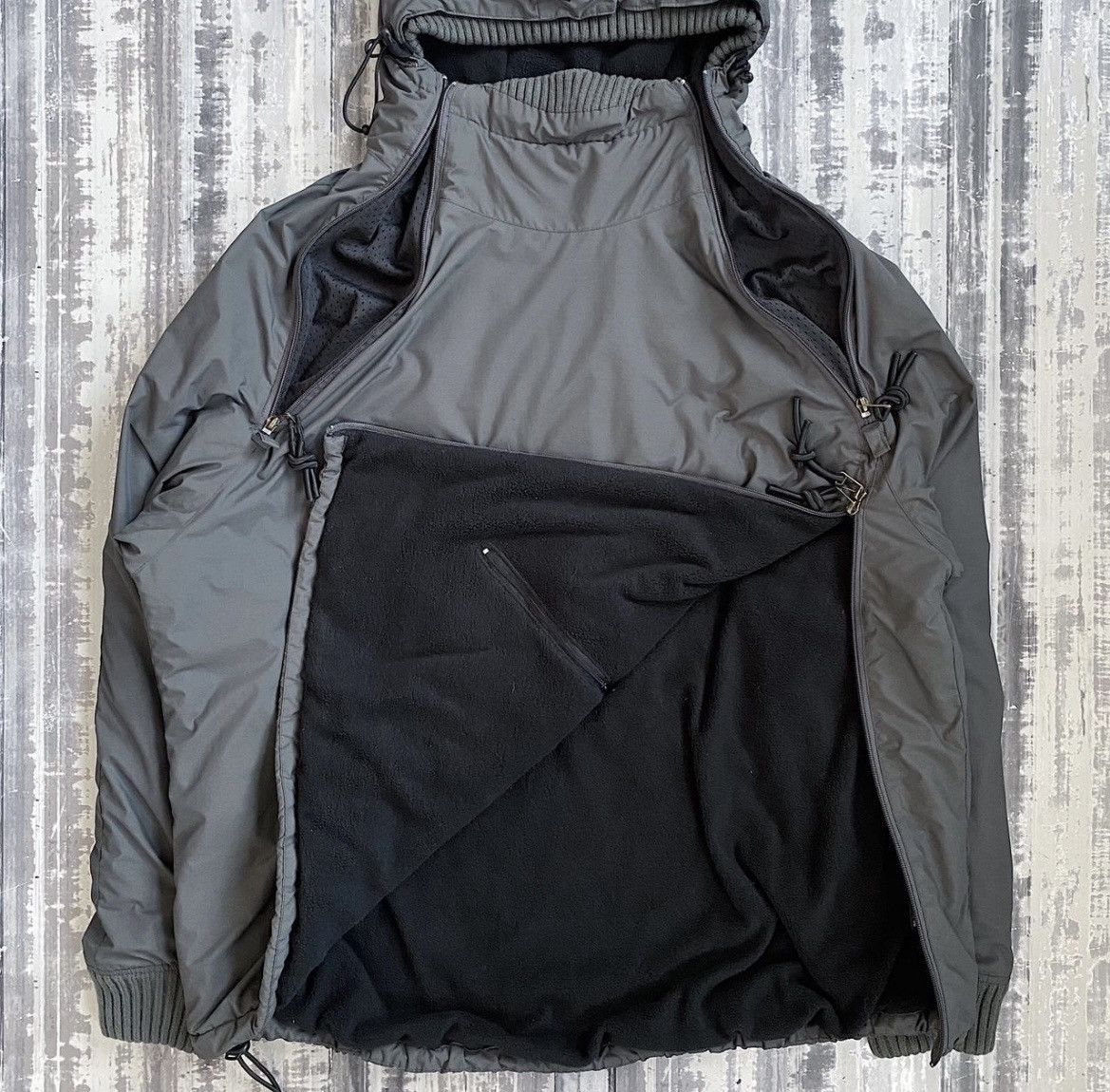 Schott Schott super rare graphite pure nylon padded hooded Size US XL / EU 56 / 4 - 2 Thumbnail