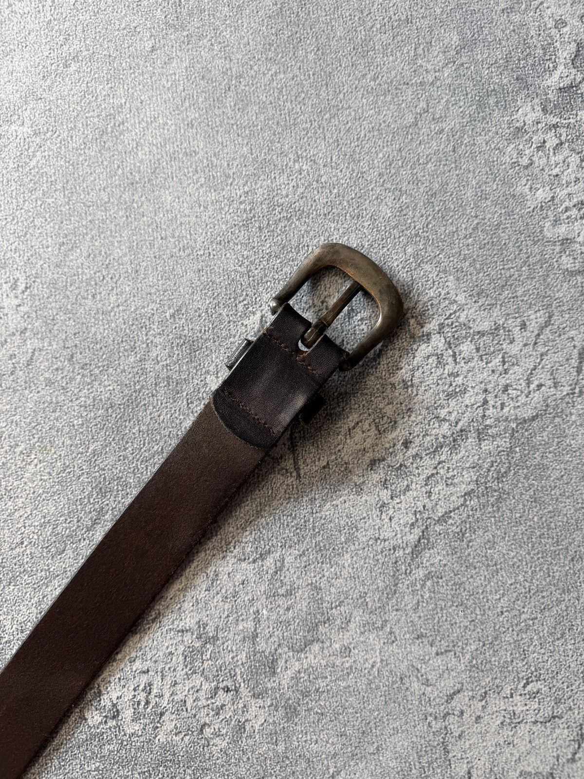 Levi's Vintage Levis Belt Brown Leather Y2K Size 38 - 5 Thumbnail