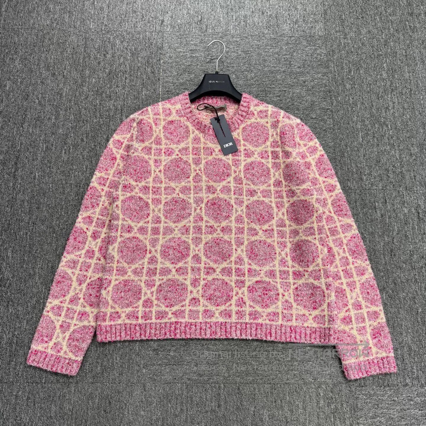 Dior dior check pattern cashmere sweater. Size XL / US 12-14 / IT 48-50 - 1 Thumbnail