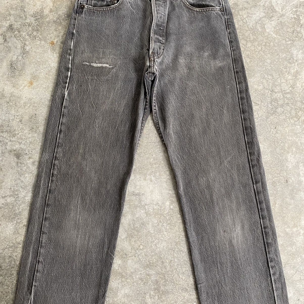 Levi's Size 29x31 Vintage 1990 Levis 501 Faded Black Denim Jeans Size US 29 - 5 Thumbnail