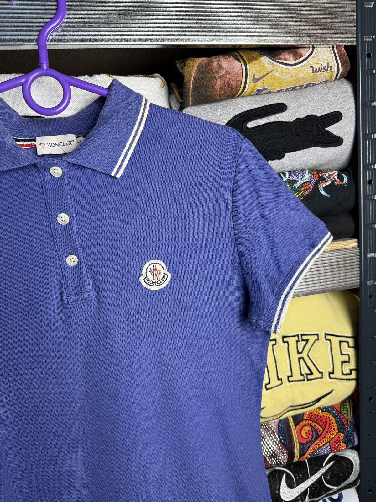 Moncler Moncler Tee T-Shirt Polo Maglia Size L / US 10 / IT 46 - 3 Thumbnail