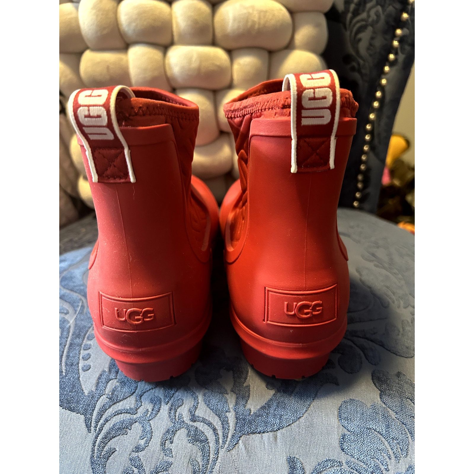 Ugg UGG Red Chelsea Rubber Rain Boots size 8/EU 39 Size US 8 / IT 38 - 4 Thumbnail