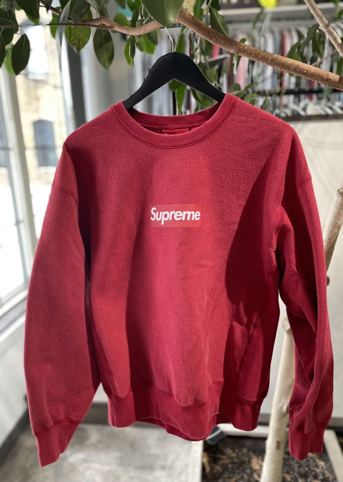 Supreme Supreme Washed Box Logo Crewneck Size US L / EU 52-54 / 3 - 2 Thumbnail
