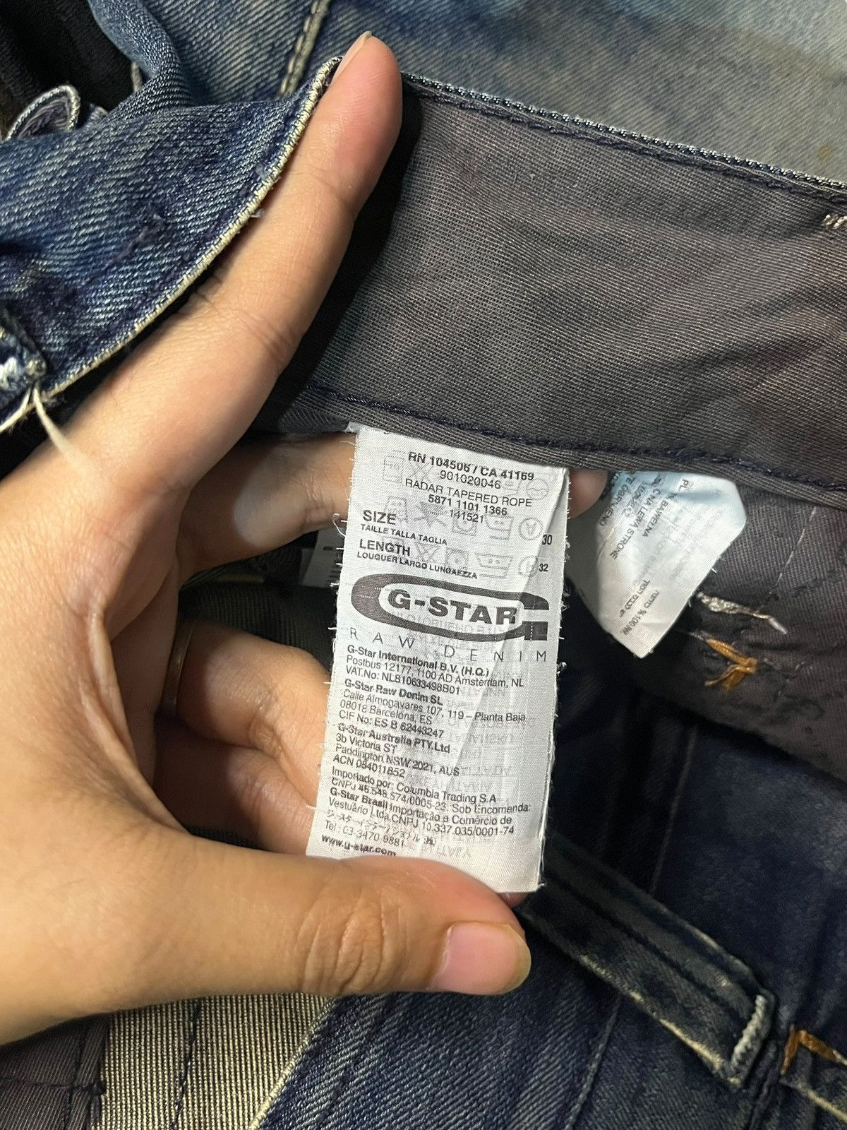G-Star Vintage Italy G Star Raw Mud Wash Distressed Jeans Size US 31 - 5 Thumbnail