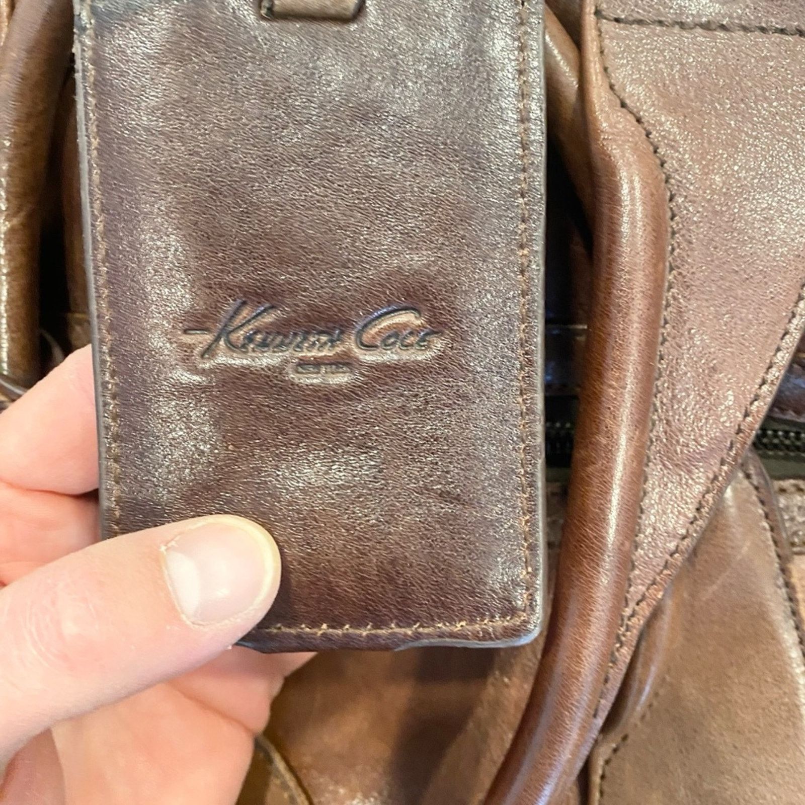 Kenneth Cole Kenneth Cole Leather Weekender Duffle Bag Size ONE SIZE - 14 Thumbnail