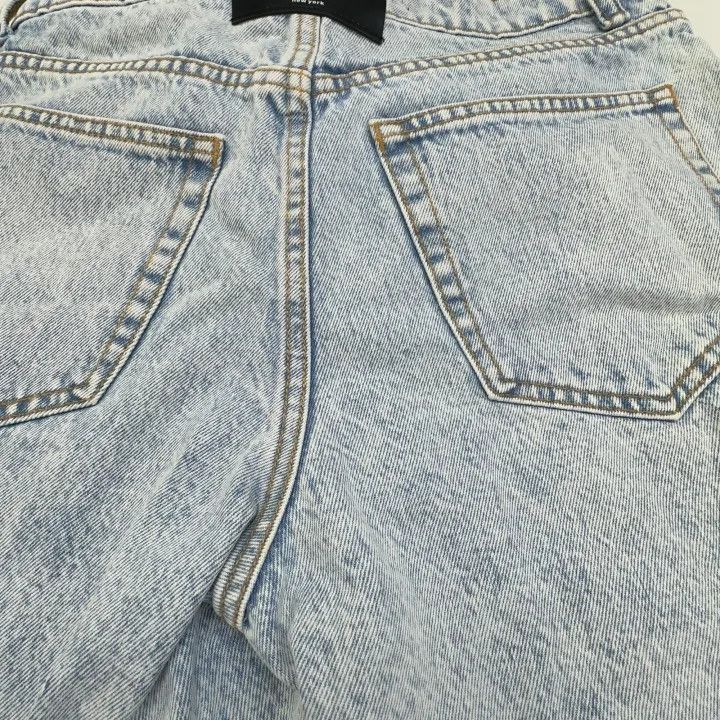 Alexander Wang Alexander Wang Logo Denim Shorts for Women - Size 25" / US 0 / IT 36 - 5 Thumbnail