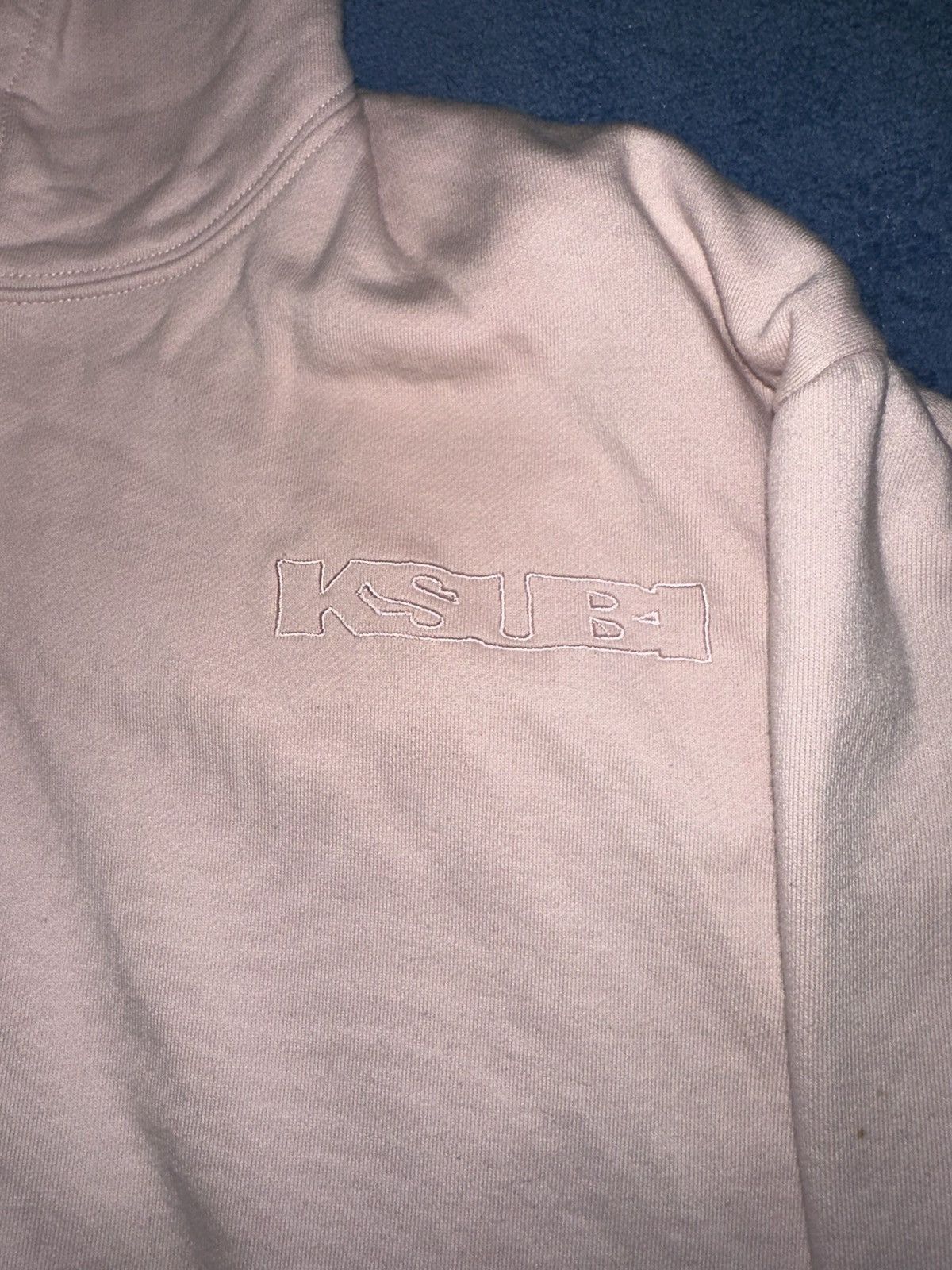 Image of Ksubi Pink Fleece Logo Hoodie, Men's (Size Small)