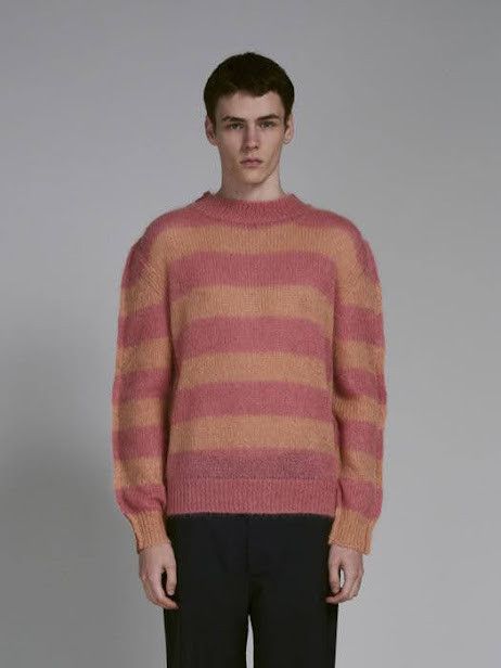Marni oc11z0525 Stripe-Print Knit Jumper in Multicolor Size US M / EU 48-50 / 2 - 1 Thumbnail