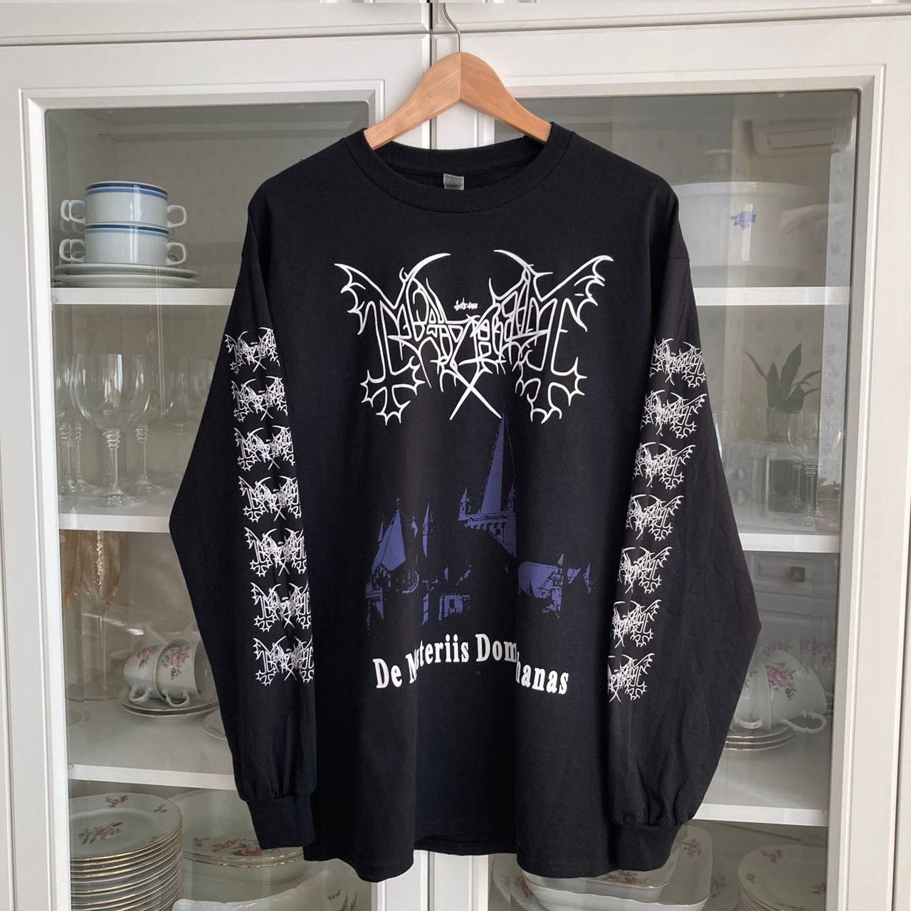Band Tees Long Sleeve Mayhem - De Mysteriis Dom Sathanas / black metal Size US L / EU 52-54 / 3 - 3 Thumbnail
