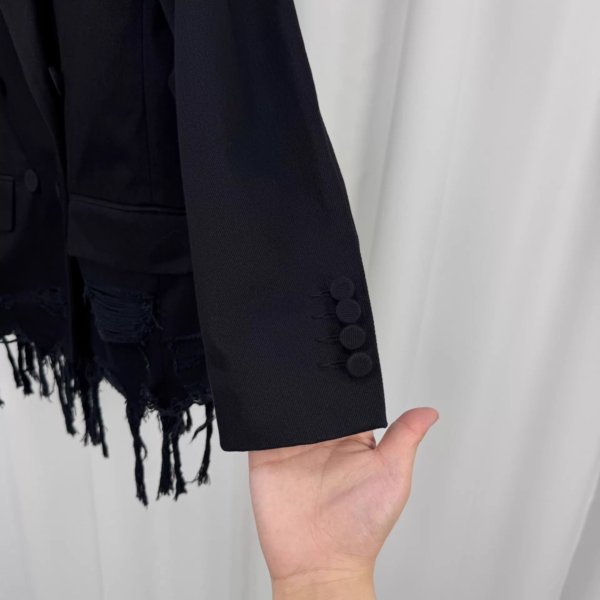 Alexander Wang Alexander Wang Tassel Hem Blazer 0 99 New Size XS / US 0-2 / IT 36-38 - 4 Thumbnail