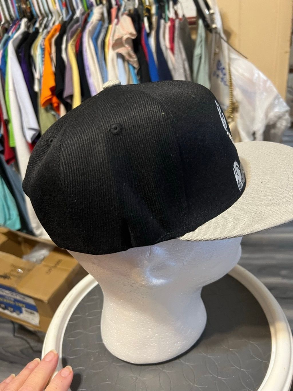 Other Men's Space Jam Bugs Bunny Black Gray Snapback Hat One Size Size ONE SIZE - 4 Thumbnail