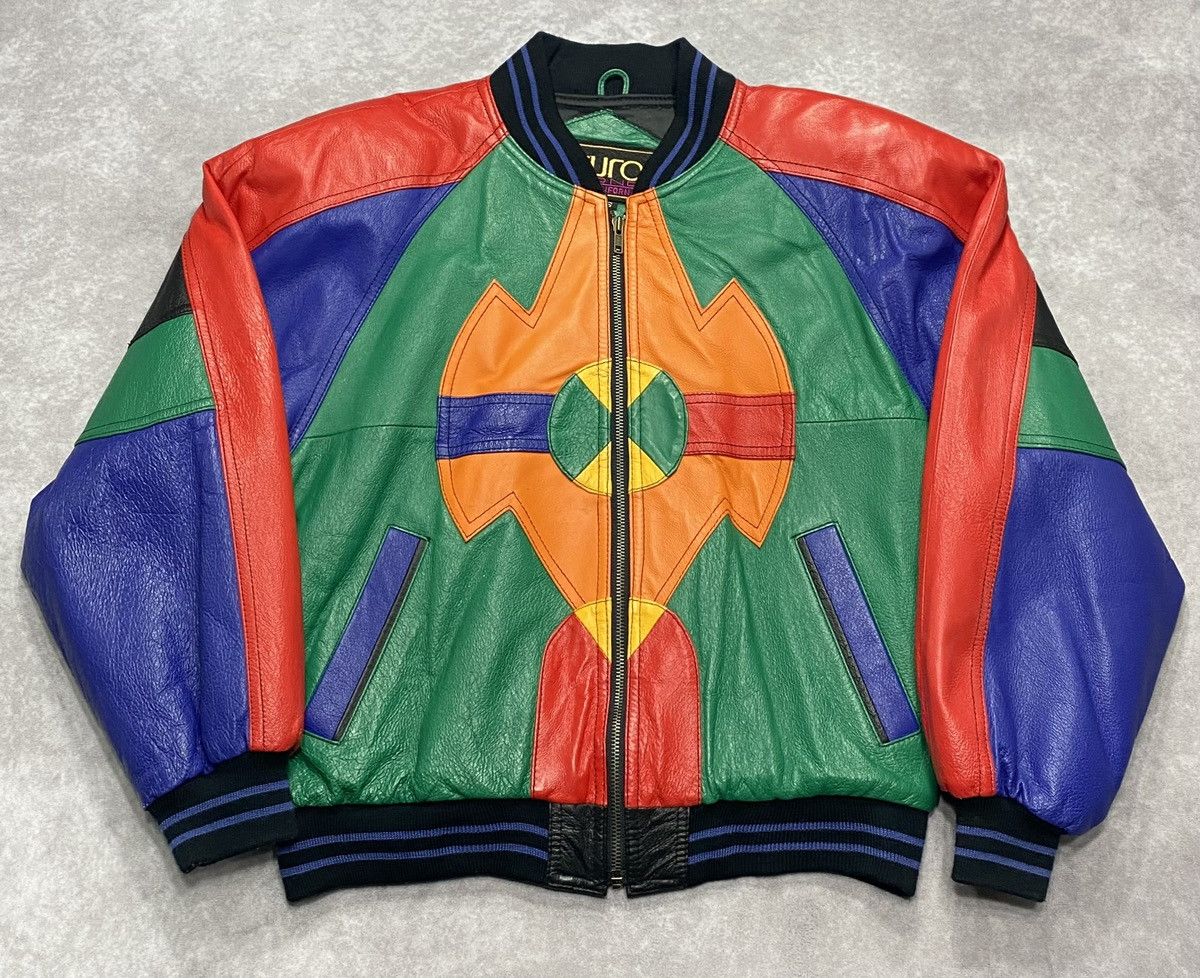 Vintage 80’s Vintage Winlit Leather Bomber Jacket Size US S / EU 44-46 / 1 - 1 Thumbnail